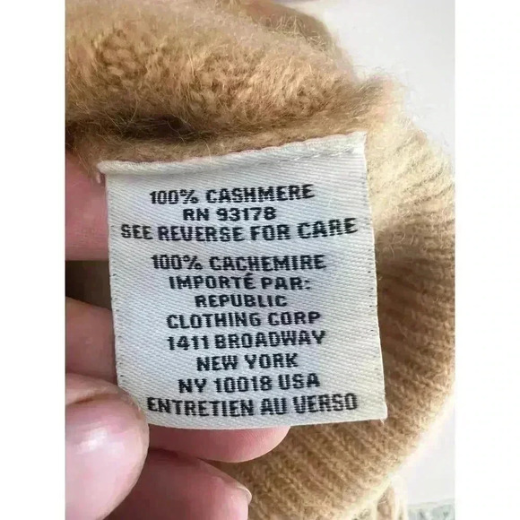 Magaschoni Womens Camel Tan Cashmere Sweater Medium - Picture 5 of 7